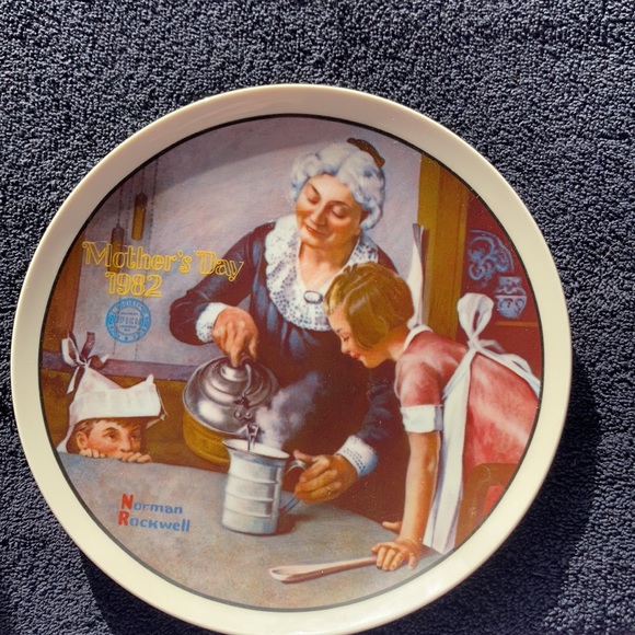 Relisting soon Knowles collectible Norman Rockwell plate Mother’s Day 1982 - Picture 6 of 13